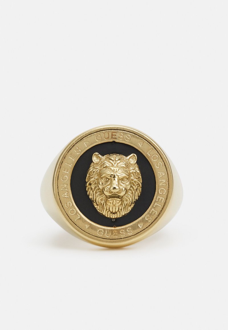 Doré Bague Tete De Lion Gucci Guess LION COIN Bague Yellow Gold