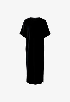Oui, KLEID SCUBA - T-Shirt-Kleid - black