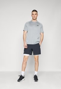 Under Armour TECH 2.0 - Sports T-shirt - steel light heather/black