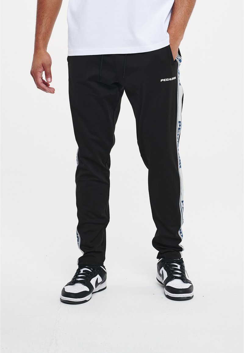 Pegador LOGO PANTS UNISEX Tracksuit bottoms black/cloud grey/black