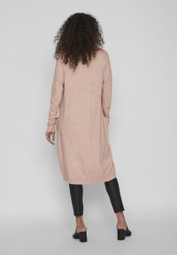 VILA VIRIL LONG CARDIGAN - Kardiganas - misty rose/melange