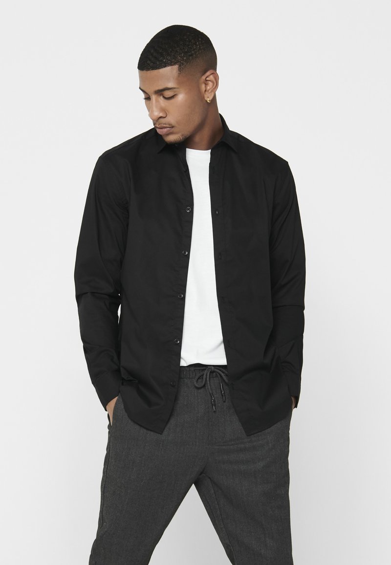 Only & Sons - ONSSANE - Button down-skjorte - black, Forstørre