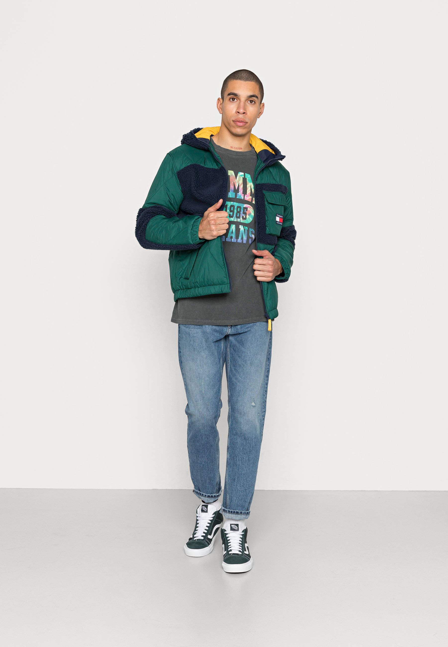Tommy Jeans SHERPA QUILT MIX JACKET 