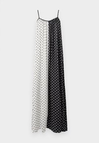 OBJSALLY SLIP LONG DRESS - Rochie maxi - black/white