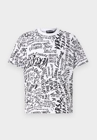 LOGOMANIA CIRCLE - Apdrukāts T-krekls - white/black