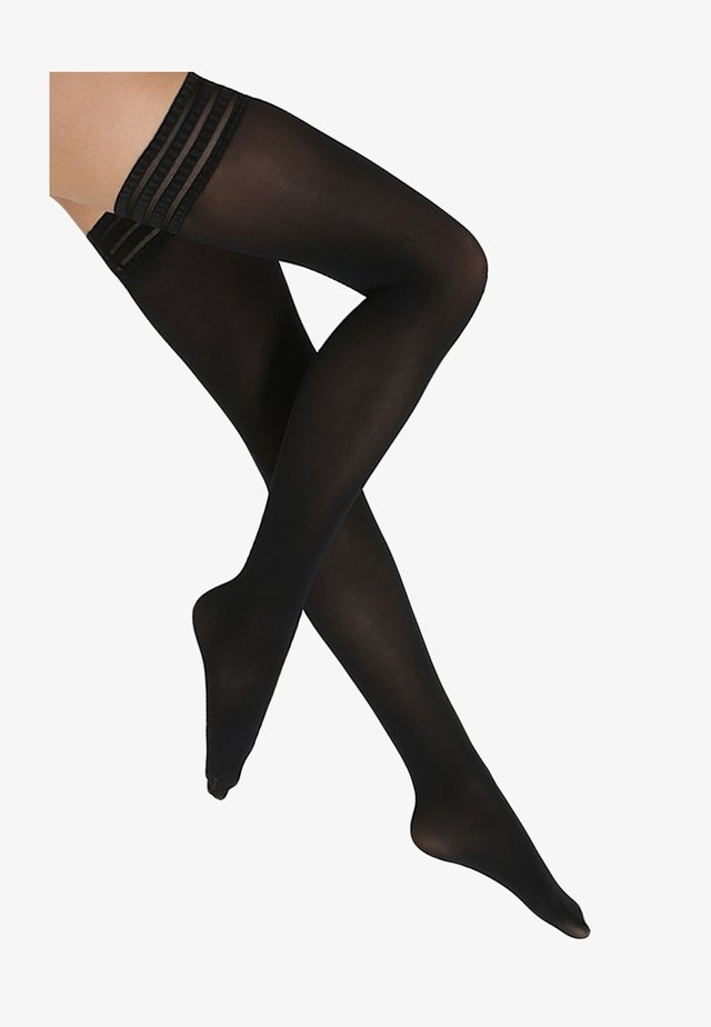 PURE MATT 50 DEN STAY UPS - Over-the-knee socks - black