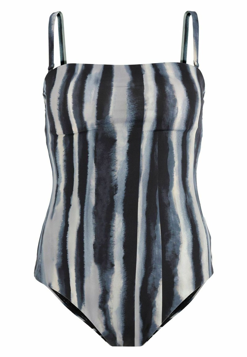 Mint Velvet MINT VELVET TUMMY CONTROL BANDEAU SWIMSUIT Badpak grey