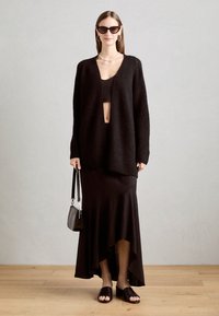 Mos Mosh LONG CARDIGAN - Kardiganas - black