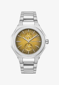 Ej vald, silver coloured and orange coloured