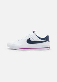 Selecionado, white/midnight navy/mint foam/vivid purple
