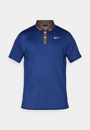 Nike Golf TOUR CONTRAST - Polo shirt - blue void/baroque brown/pale ivory