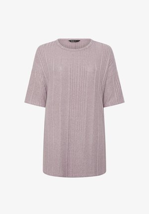 Yours Clothing, PLUS SIZE CASUAL TOPS - Striktrøje - lilac