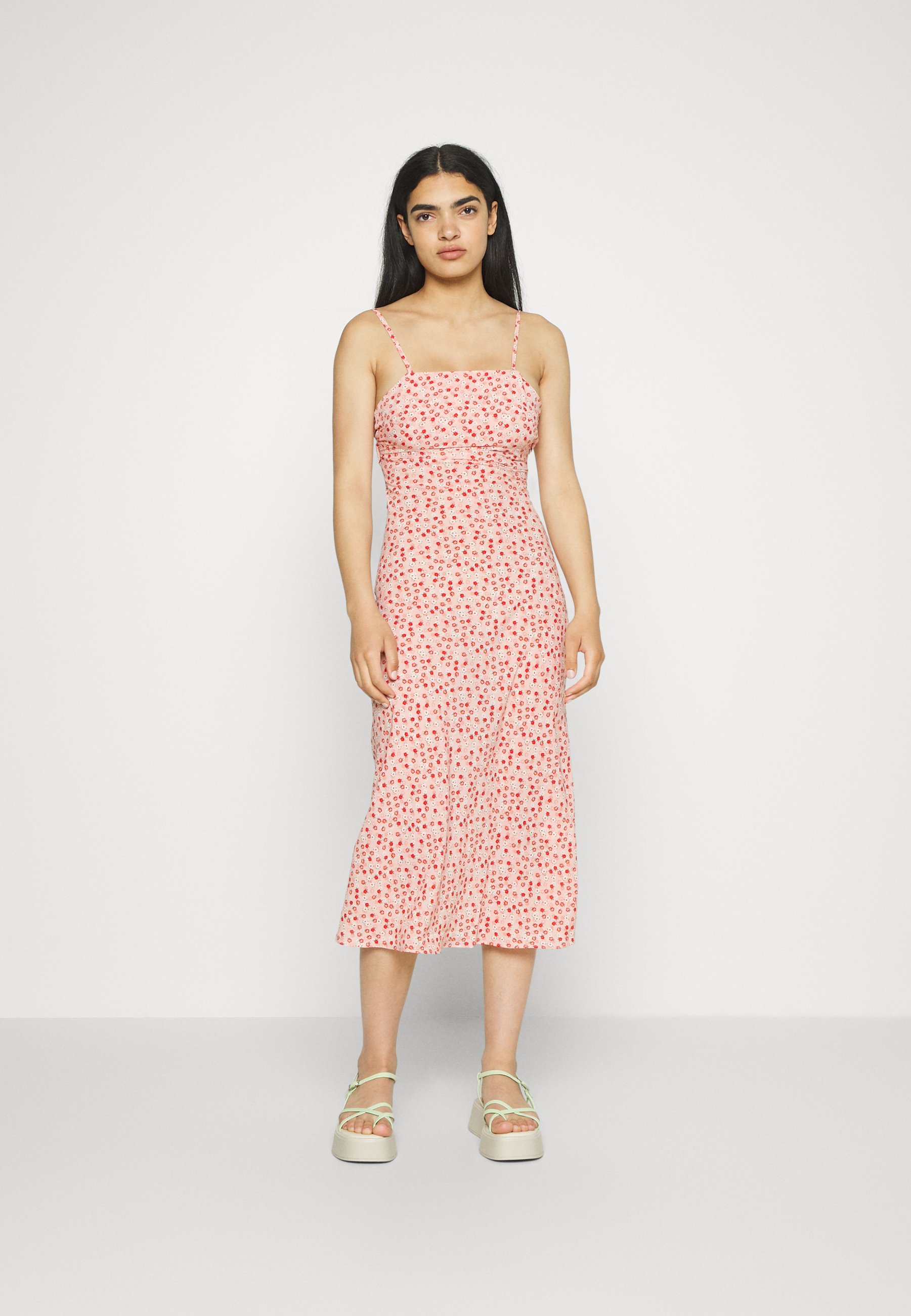 midaxi slip dress