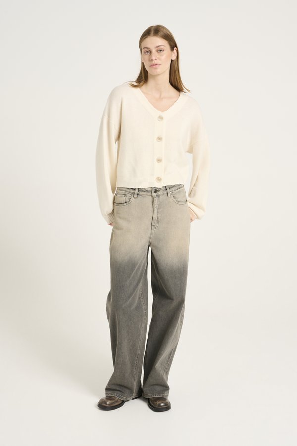 MANZI - Cardigan - egret