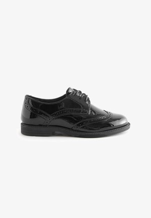 Next SCHOOL LACE-UP BROGUE DETAIL SHOES - Fűzős cipők - black patent
