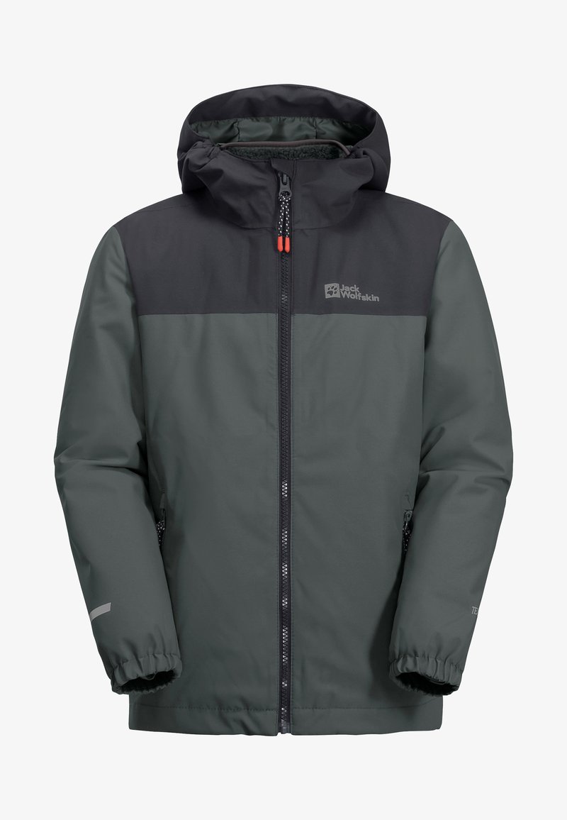 Jack Wolfskin CURL 3-IN-1 - Softshelljacke - slate green