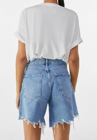 Bershka Denim shorts - blue denim