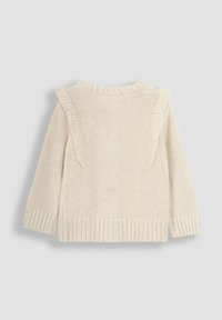 JoJo Maman Bébé FRILL SHOULDER - REGULAR FIT - Kardigán - natural