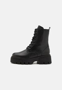 Bianco INDI LACE BOOT - Botine cu șireturi - black