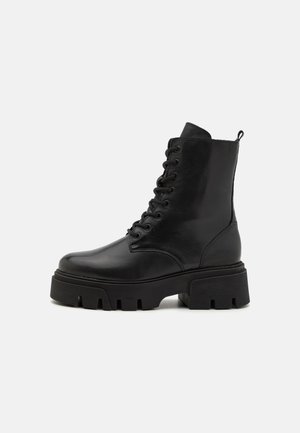 Bianco INDI LACE BOOT - Suvarstomi aulinukai - black
