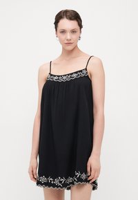 Gap Tall - MINI SWING DRESS - Kasdienė suknelė - true black Miniatiūros vaizdas 1