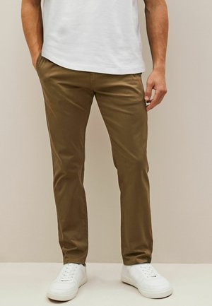 Next SLIM FIT PREMIUM - Vászonnadrágok - tan brown