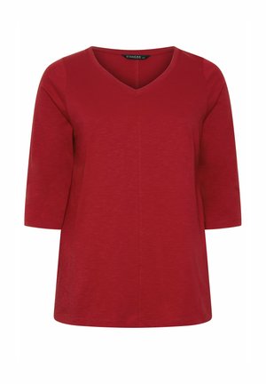 Evans, Langarmshirt - dark red