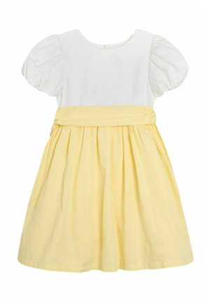 REGULAR FIT SMOCKED - Koktailové šaty/večierkové šaty - yellow