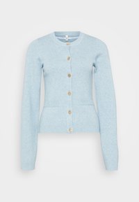 ONLIBI ELLA BUTTON CARDIGAN  - Casaco de malha - arona melange/gold-coloured