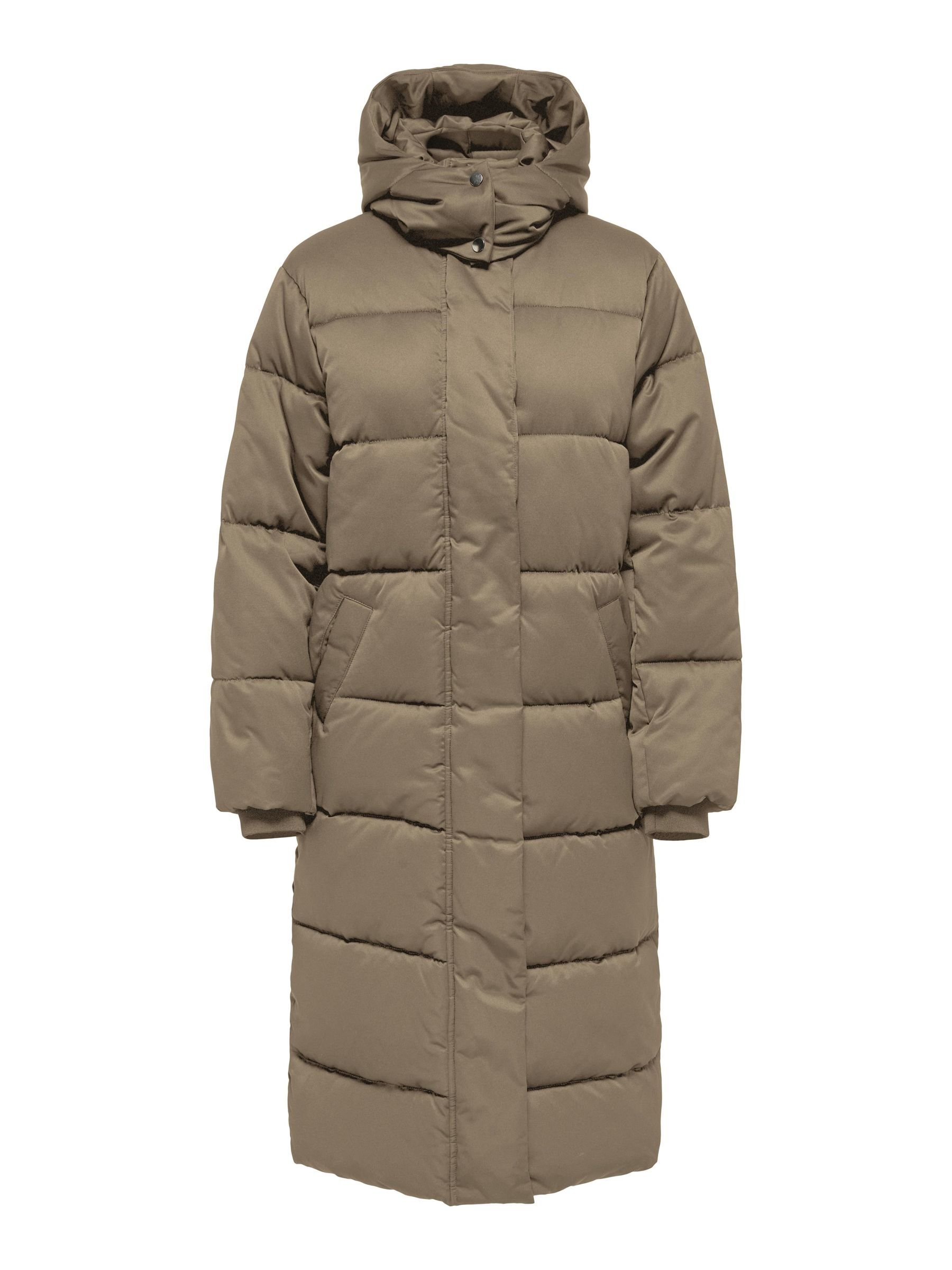 JDY JDYMAJA LONG PADDED JACKET - Winter coat - shitake/brown