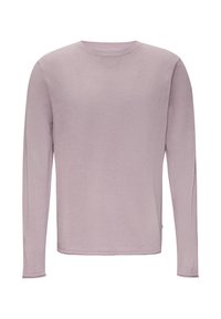 QS ROLLSAUM UND WASCHEFFEKT - Strickpullover - flieder