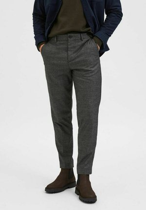 SLIM FIT - Trousers - grey