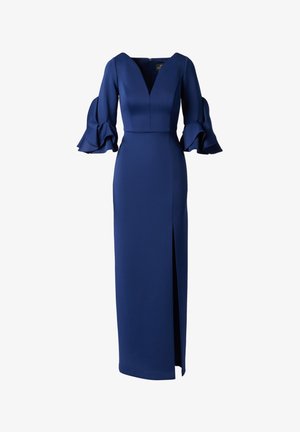 Adrianna Papell, SCUBA ANKLE DRESS - Maxi-jurk - navy sateen