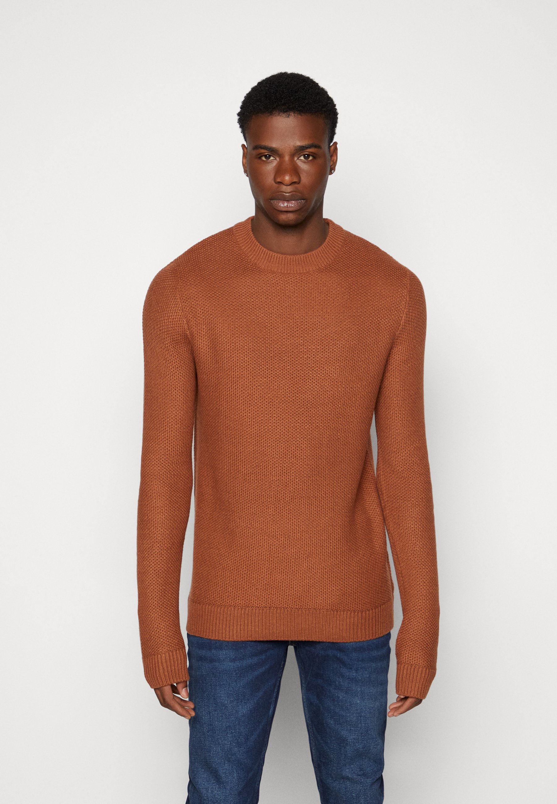 Brown Men's Knitwear | Free Delivery 