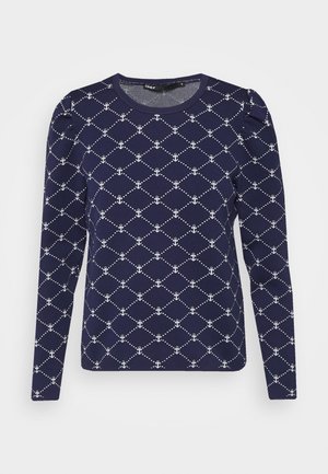 ONLJOY BOX - Camisola - evening blue/cloud dancer