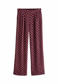 WIDE  - Auduma bikses - berry red geo print