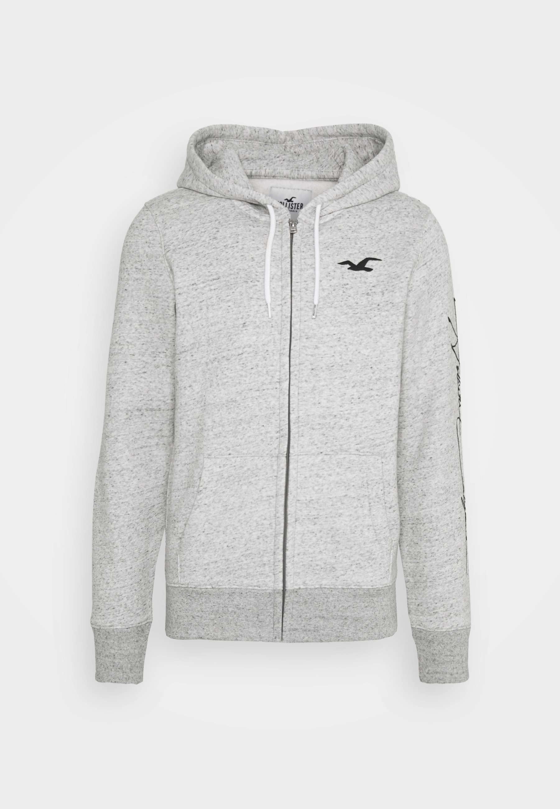 Hollister Co. TECH LOGO - Sudadera con cremallera - grey/gris - Zalando.es