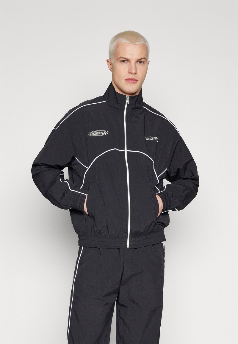 YOURTURN PAPER TOUCH JACKET LOOSE FIT UNISEX Giubbotto Bomber black