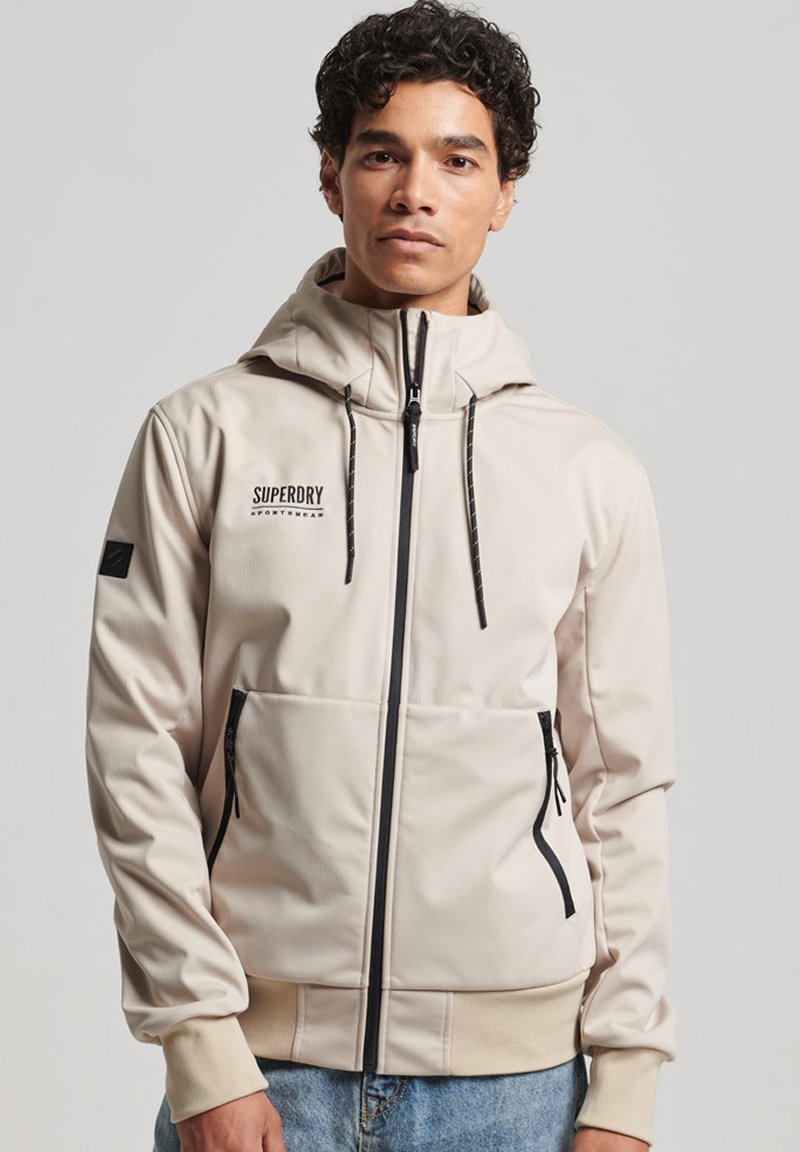 Superdry Training jacket feather grey/beige Zalando.co.uk