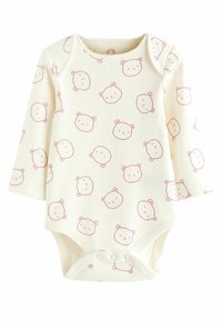 Next BABY LONG SLEEVE BODYSUITS 4 PACK - Body - pink white bear