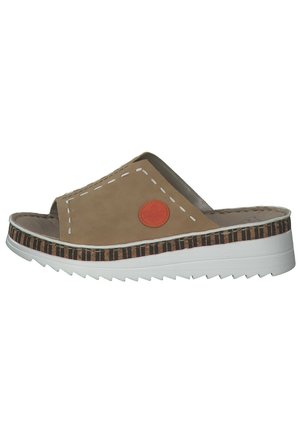 Rieker Mules - sand orange