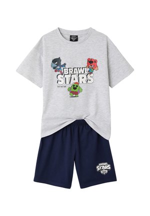 Vertbaudet, VERTBAUDET KURZES SCHLAFANZUG KINDER BRAWL STARS SET - Pyjama set - grau meliert