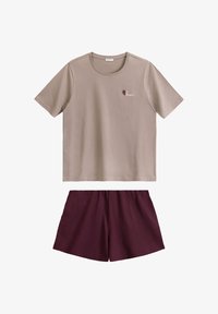 Niewybrane, beige/bordeaux