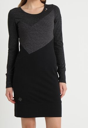 Robe en jersey - mottled dark grey