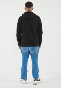 EA7 Emporio Armani LOGO - Felpa con zip - nero bianco