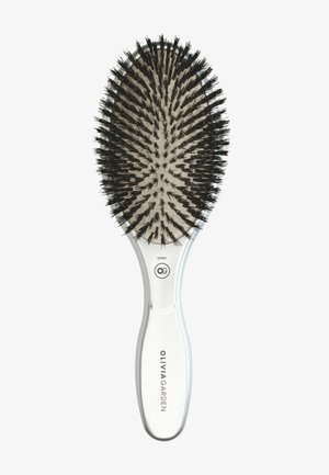Olivia Garden, OLIVIA GARDEN - EXPERT CARE OVAL BOAR BRISTLES SILVER - Haaraccessoire - transparent