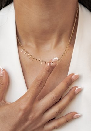 Hey Happiness, TEXTURED BAR DROP - Halskette - gold-coloured