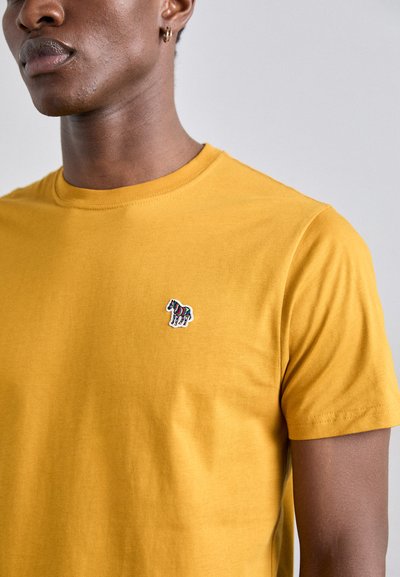 PS Paul Smith SLIM FIT ZEBRA - Jednoduché tričko - yellow