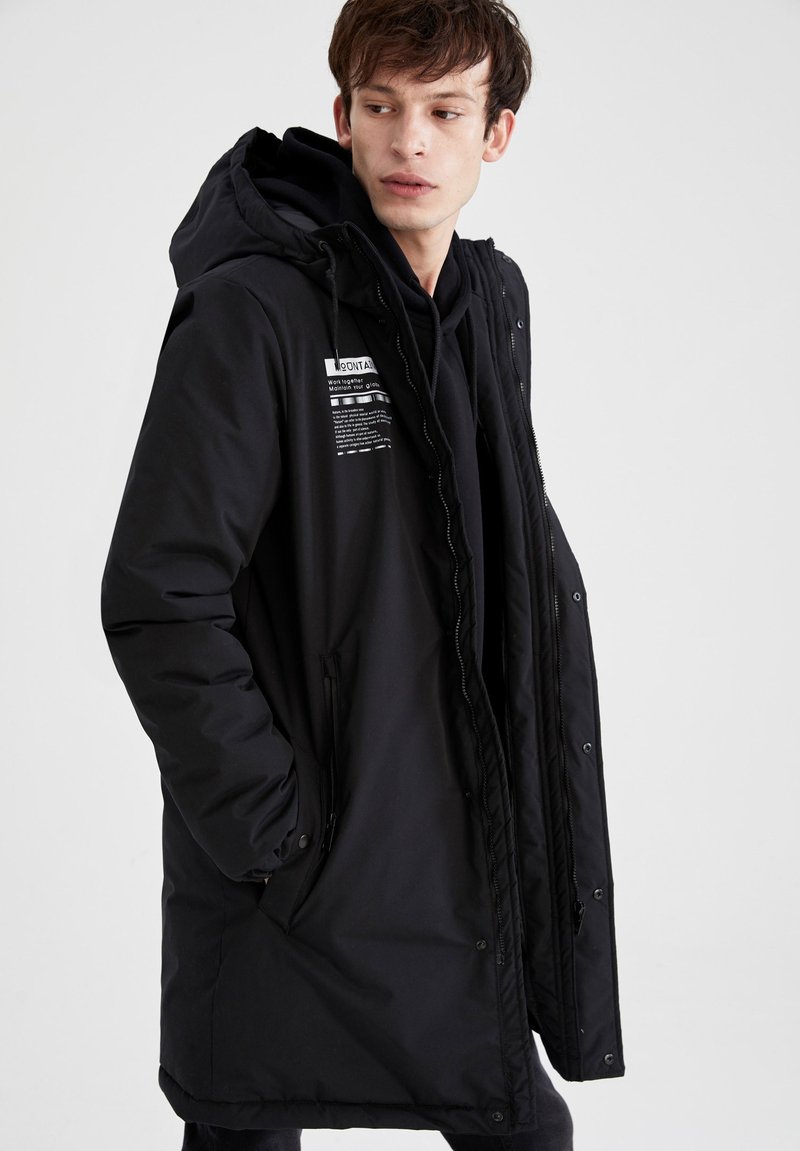 Herren Trenchcoats | DeFacto REGULAR FIT Parka black/schwarz - NI43539 Herren Trenchcoats | DeFacto REGULAR FIT Parka black/schwarz - NI43539