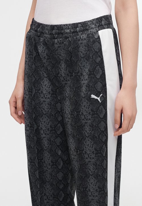 PUMA SNAKE STRAIGHT PANTS - Tracksuit bottoms - black — photo 6